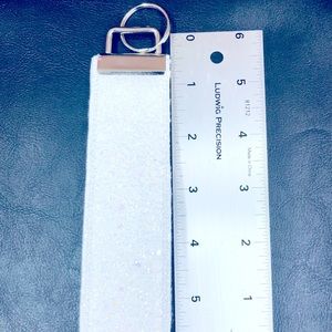 **Bling** White key Wristlet